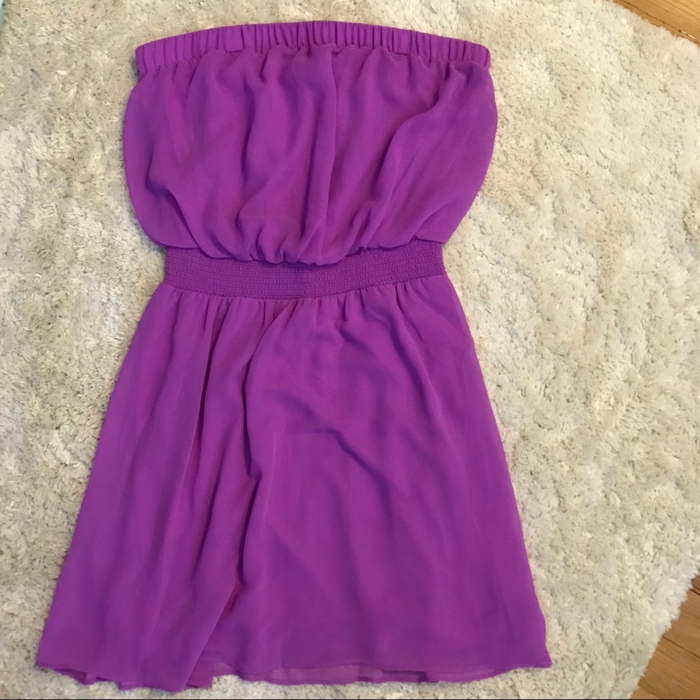 Express strapless dress
